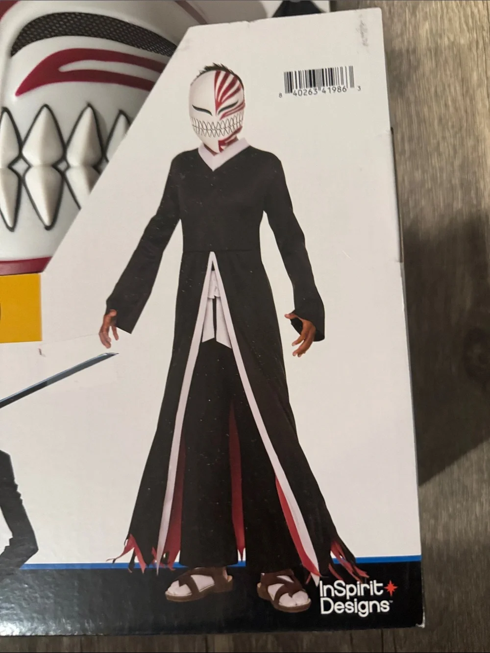 Bleach Ichigo Boys' Anime Halloween Costume - Black, White and Red